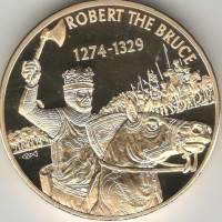 (2004) Монета Восточно-Карибские штаты 2004 год 2 доллара "Роберт I Брюс"  Позолота Медь-Никель  PRO